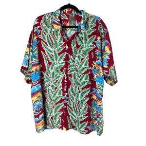 *VINTAGE* PINEAPPLE CONNECTION Hawaiian Hawaii Aloha Tropical Shirt Size XL